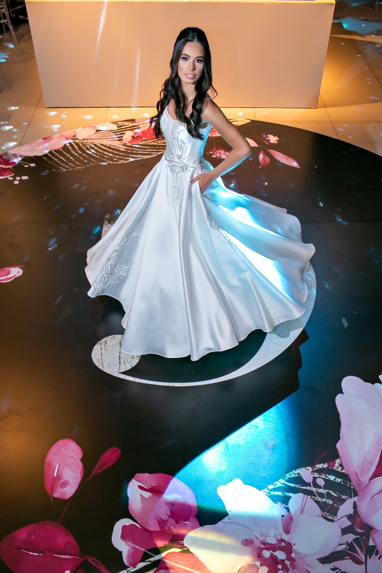 Debutante na pista de dança
